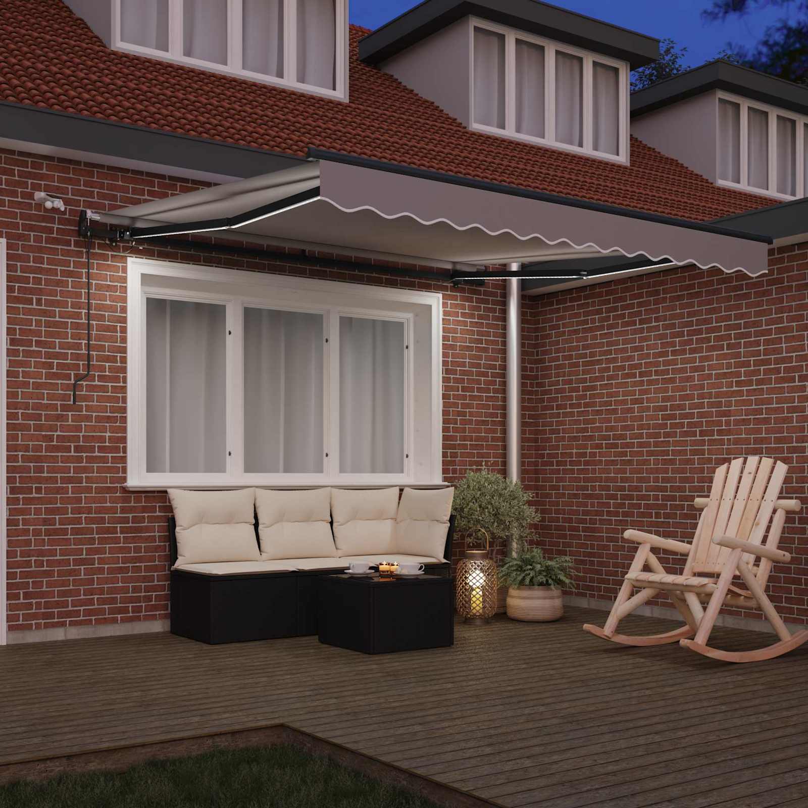Luifeldoek met Lichtgrijs 300 x 250 cm Polyester is nu te koop bij PeponiXL, paradijselijk wonen!