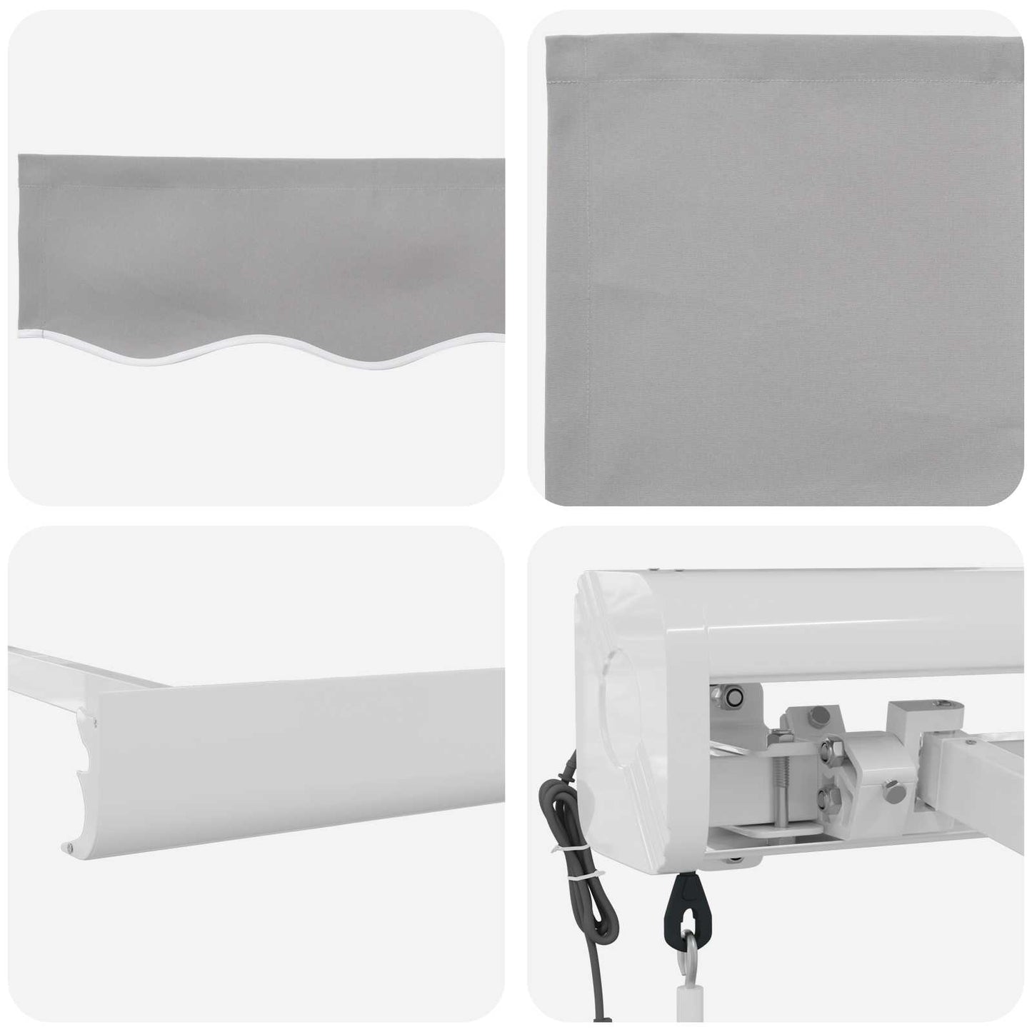 Markies Lichtgrijs 300 x 250 x 165 cm Polyester en Aluminium is nu te koop bij PeponiXL, paradijselijk wonen!