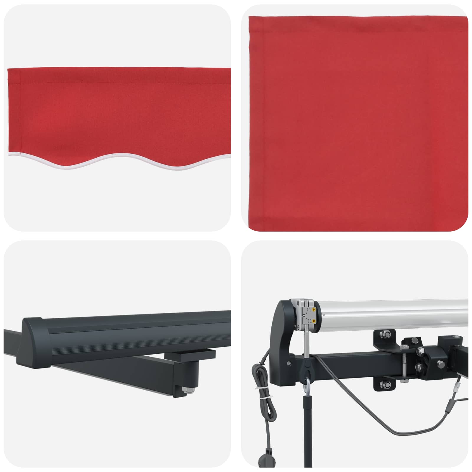 Luifeldoek met Rood 300 x 250 cm Polyester is nu te koop bij PeponiXL, paradijselijk wonen!