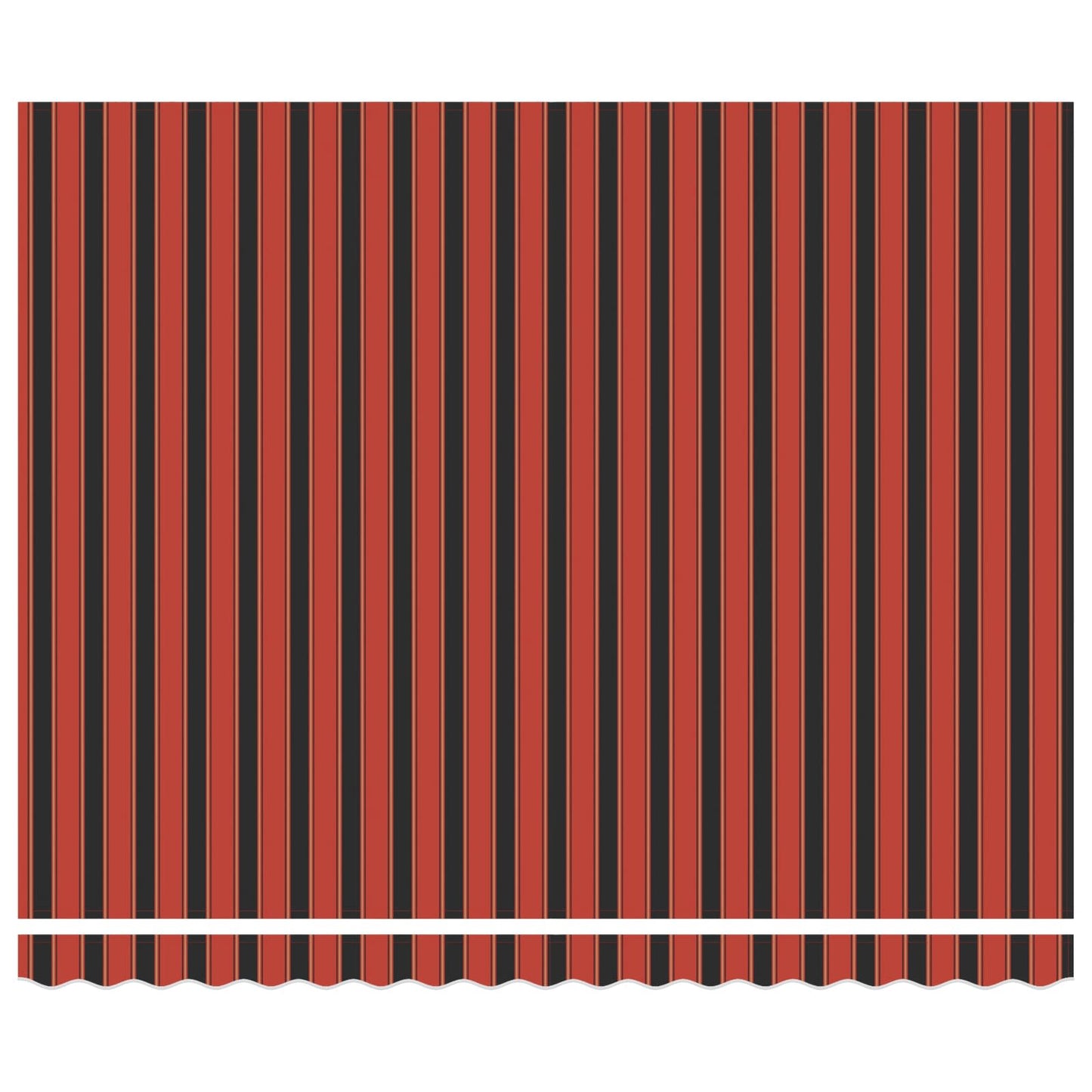 Inklapbaar Zonnescherm Rood en Zwart 350 x 250 cm Stof is nu te koop bij PeponiXL, paradijselijk wonen!