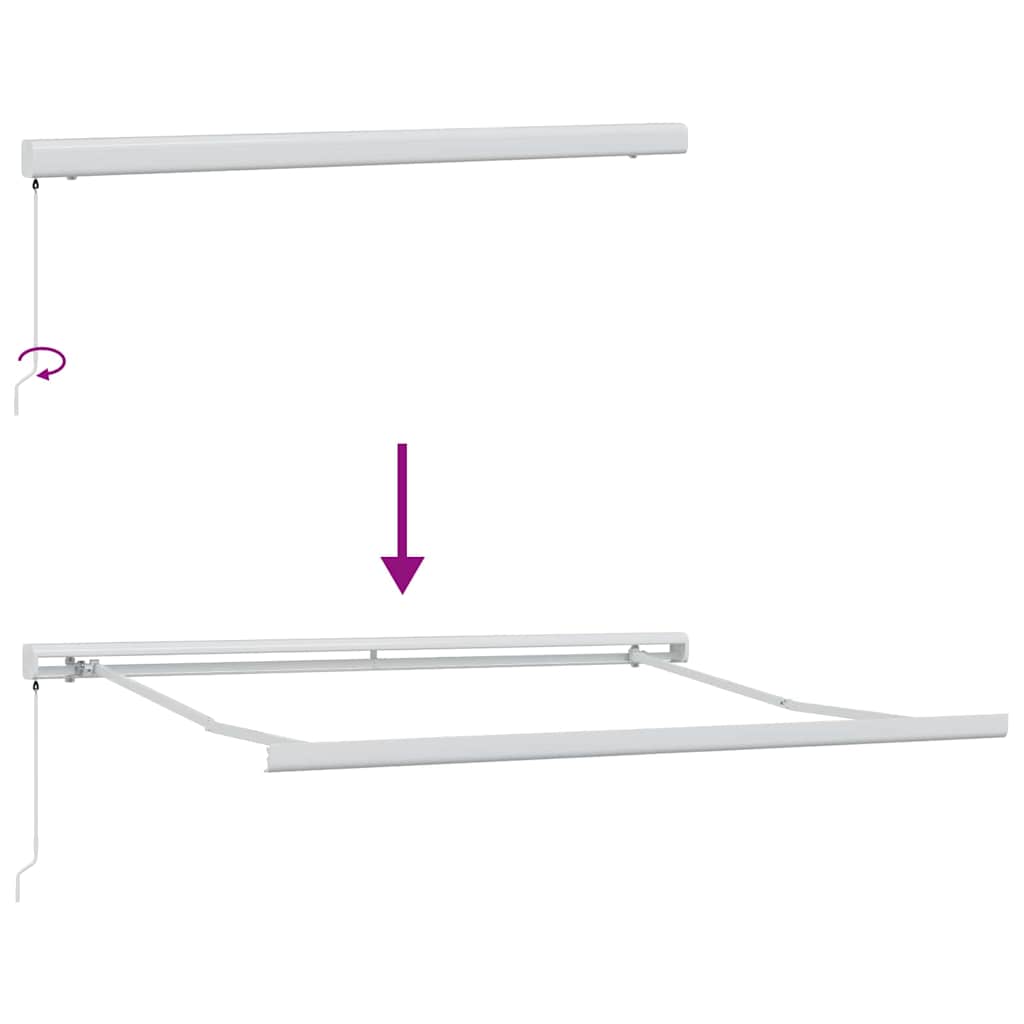 Inklapbaar Zonnescherm Rood en Zwart 350 x 250 cm is nu te koop bij PeponiXL, paradijselijk wonen!