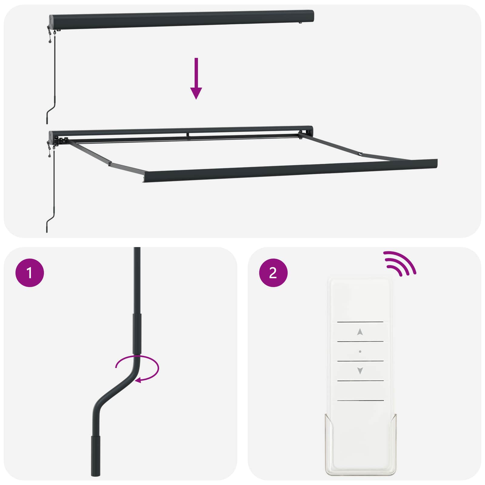 Markies Rood en Zwart 350 x 250 x 165 cm Polyester en Aluminium is nu te koop bij PeponiXL, paradijselijk wonen!