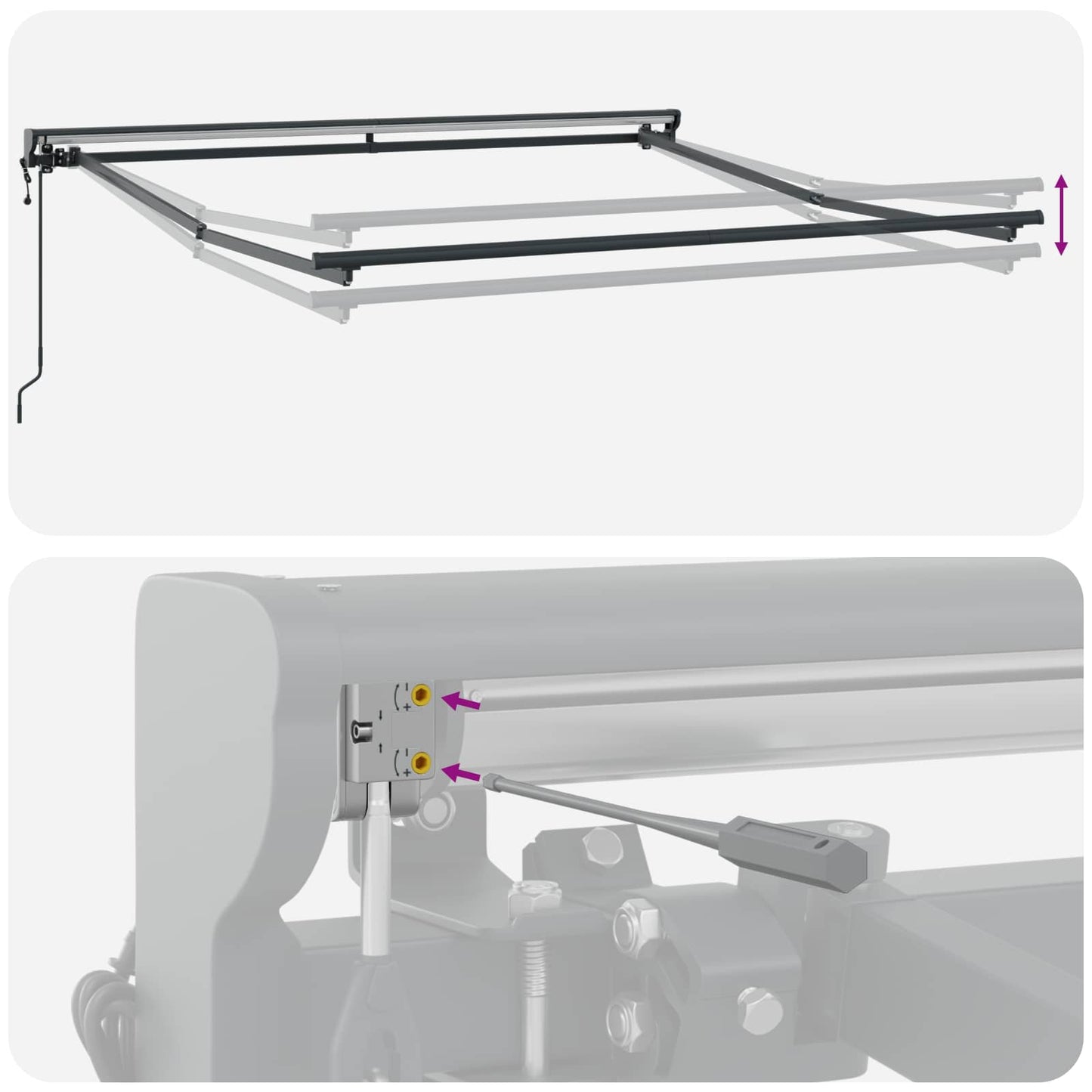 Zijde Frame Bruin 350 x 250 cm Polyester met PU-coating is nu te koop bij PeponiXL, paradijselijk wonen!