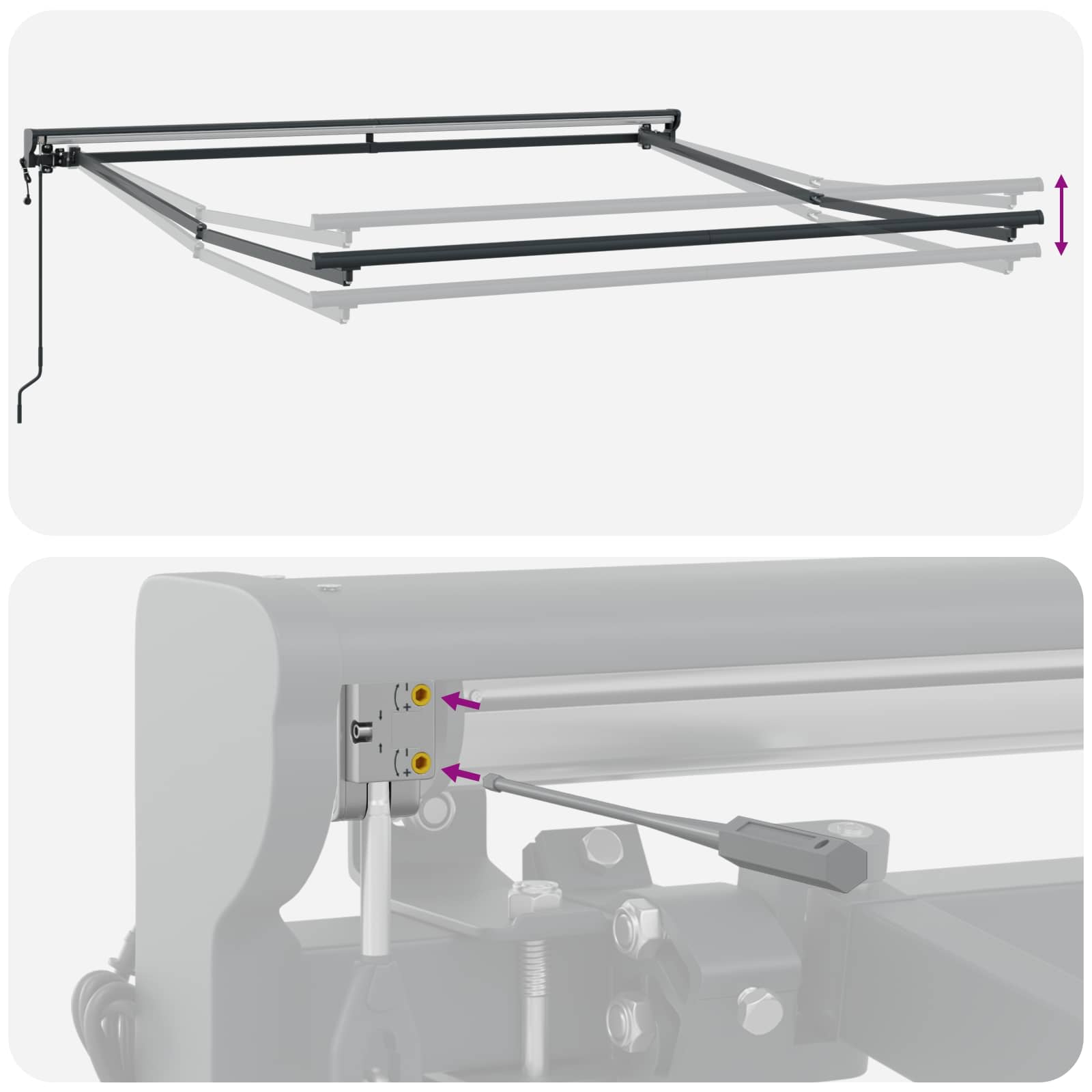 Zijde Frame Bruin 350 x 250 cm Polyester met PU-coating is nu te koop bij PeponiXL, paradijselijk wonen!