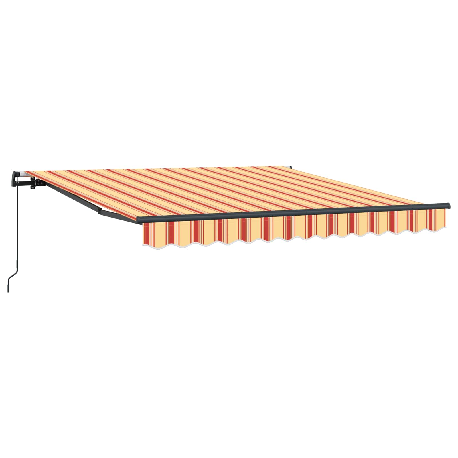 Inklapbaar Zonnescherm Geel en Oranje 350 x 250 cm is nu te koop bij PeponiXL, paradijselijk wonen!