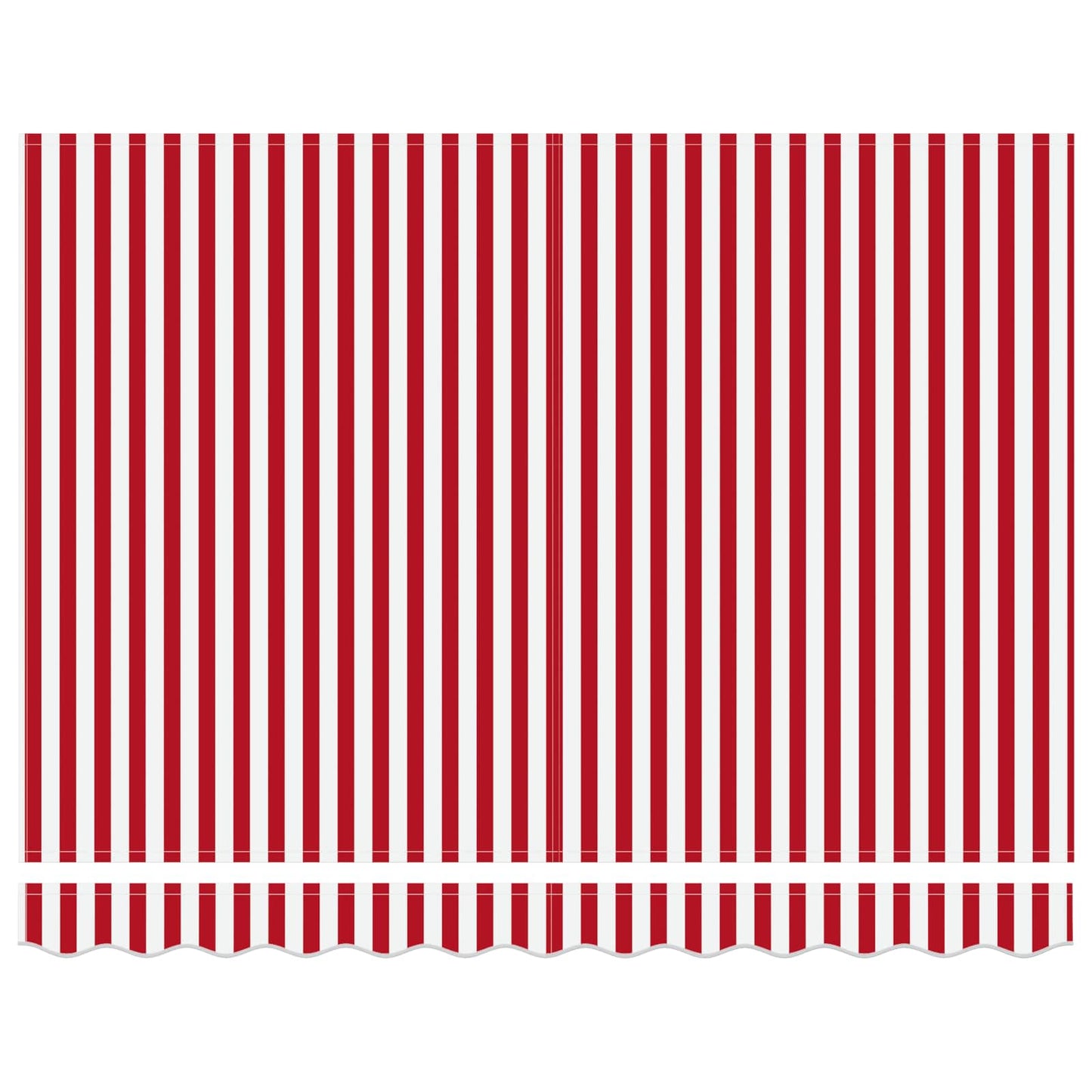 Inklapbaar Zonnescherm Rood en Wit 350 x 250 cm is nu te koop bij PeponiXL, paradijselijk wonen!