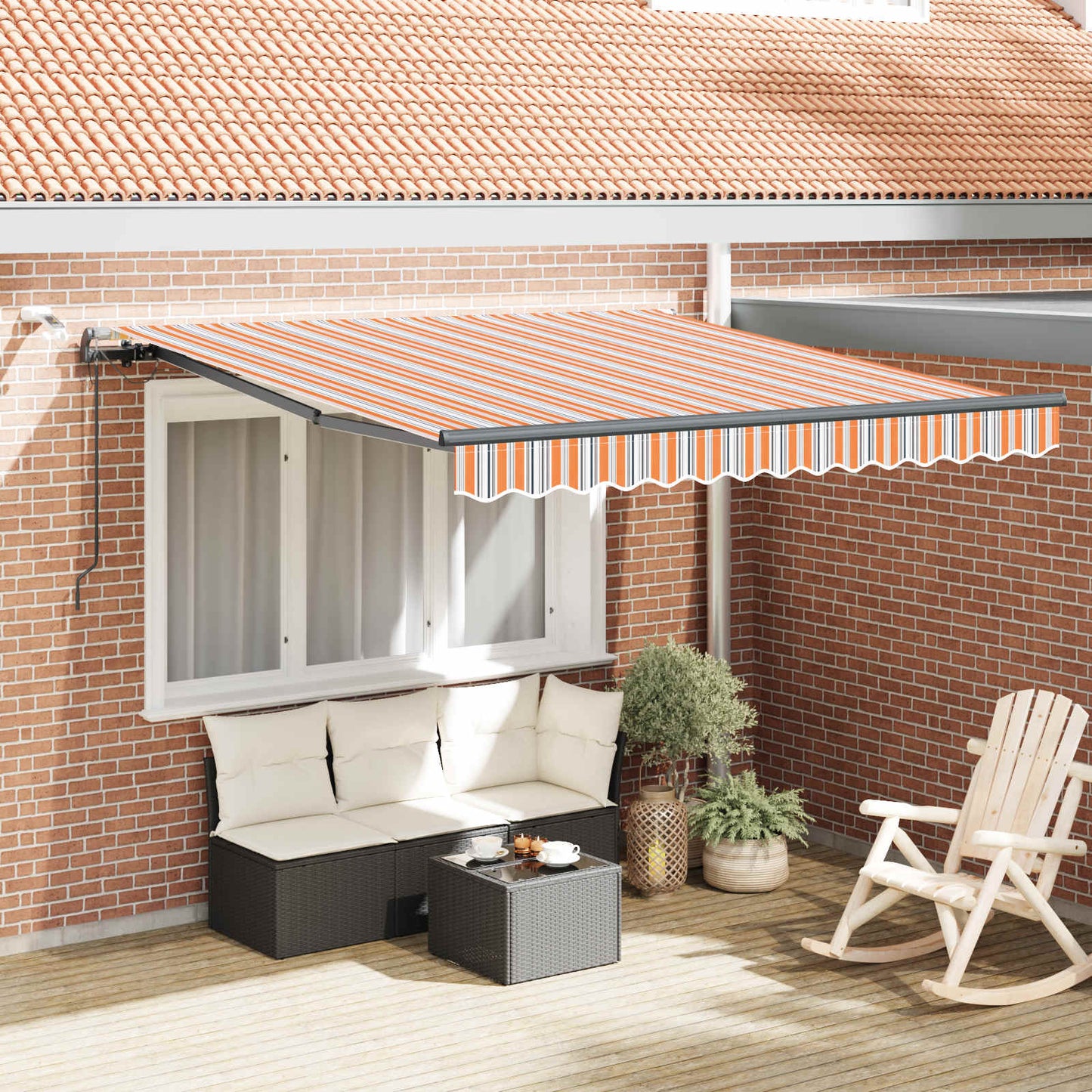 Luifeldoek met Multikleur 350 x 250 cm Polyester is nu te koop bij PeponiXL, paradijselijk wonen!