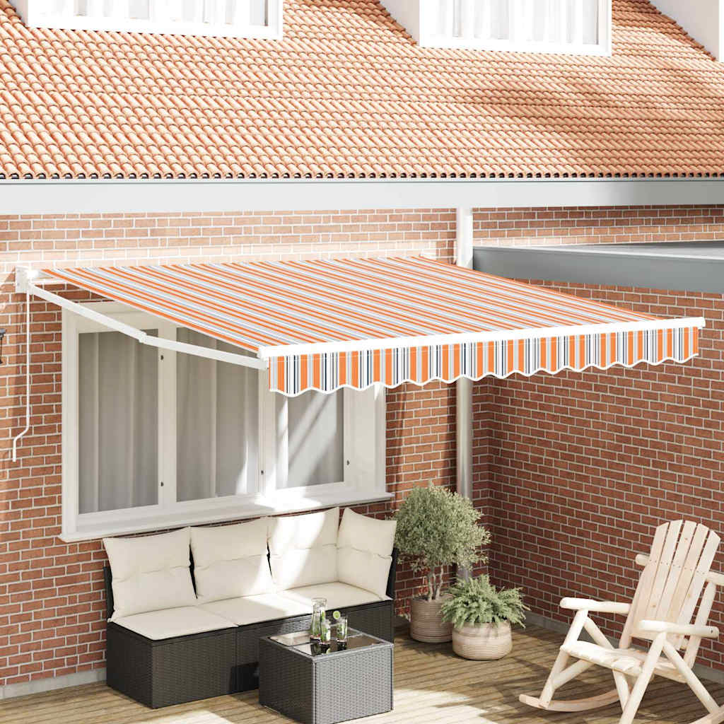 Inklapbaar Zonnescherm Multikleur 350 x 250 cm is nu te koop bij PeponiXL, paradijselijk wonen!