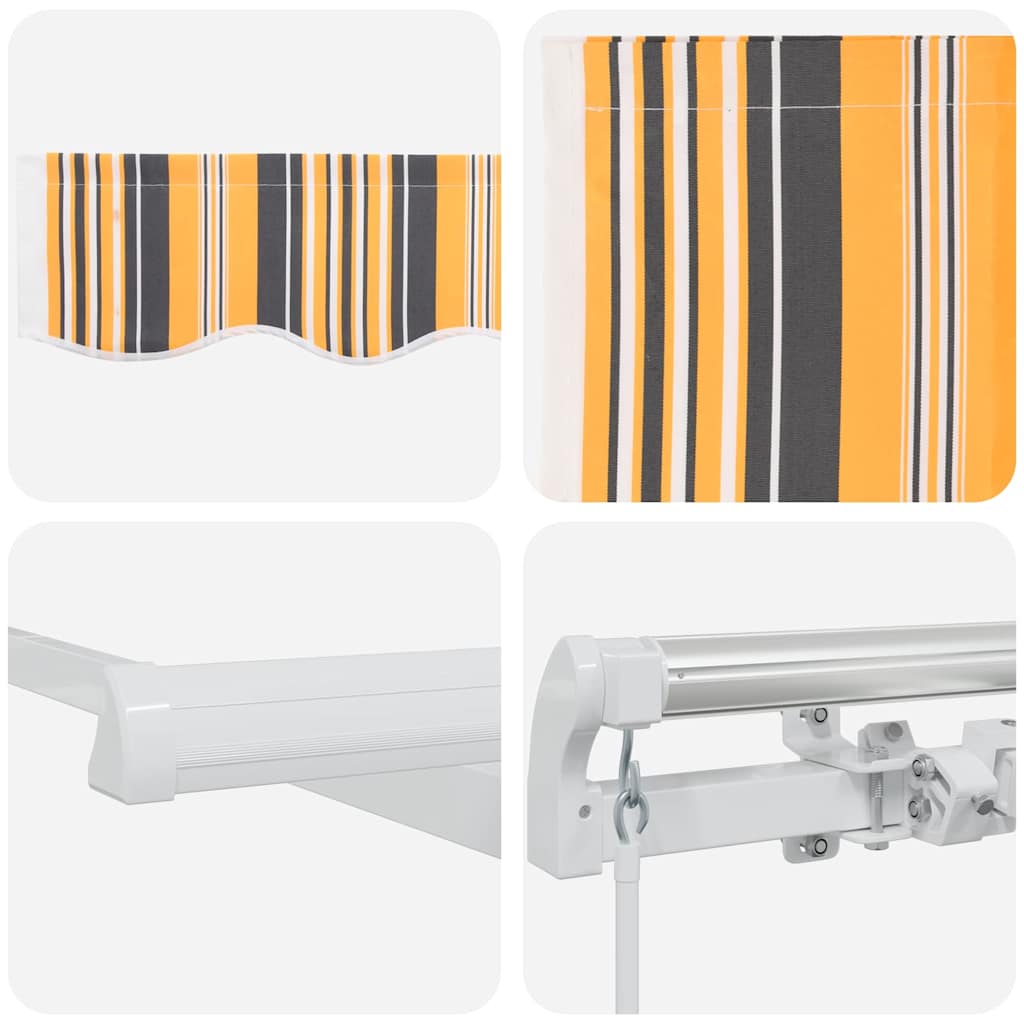 Inklapbaar Zonnescherm Multikleur 350 x 250 cm is nu te koop bij PeponiXL, paradijselijk wonen!