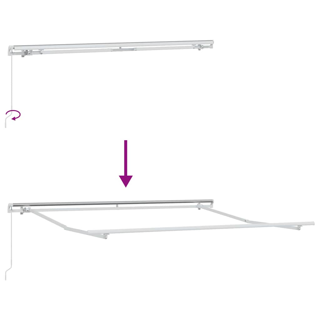 Inklapbaar Zonnescherm Multikleur 350 x 250 cm is nu te koop bij PeponiXL, paradijselijk wonen!