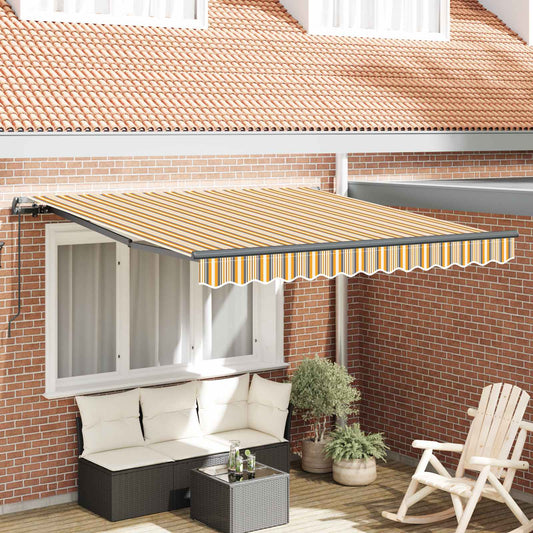 Inklapbaar Zonnescherm Multikleur 350 x 250 cm is nu te koop bij PeponiXL, paradijselijk wonen!