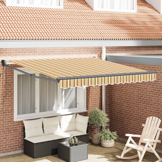 Inklapbaar Zonnescherm Multikleur 350 x 250 cm is nu te koop bij PeponiXL, paradijselijk wonen!