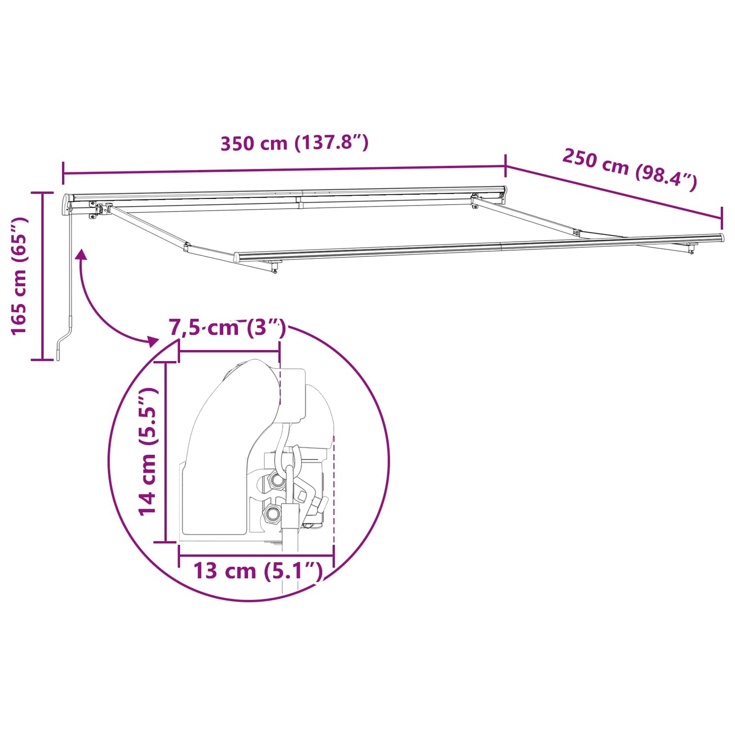Markies 350 x 250 cm Polyester is nu te koop bij PeponiXL, paradijselijk wonen!