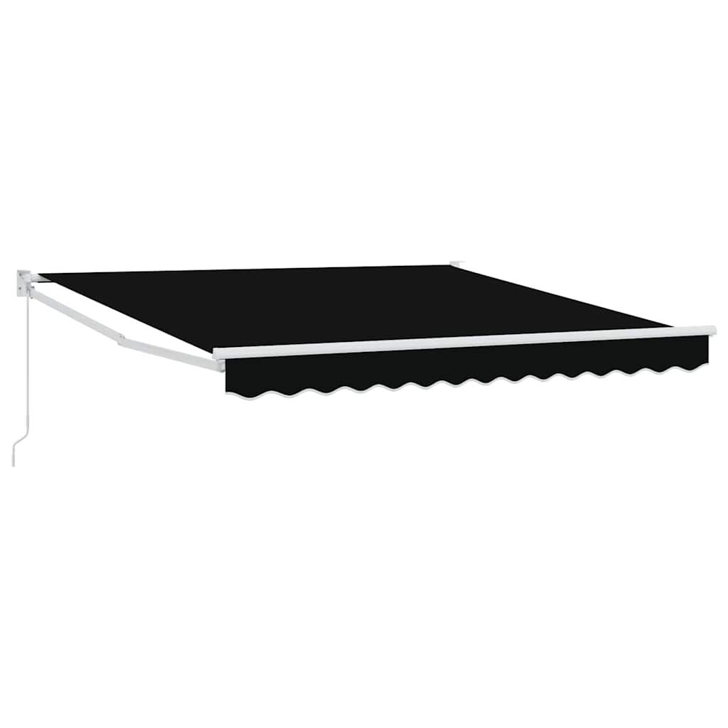 Inklapbaar Zonnescherm Zwart 350 x 250 cm is nu te koop bij PeponiXL, paradijselijk wonen!