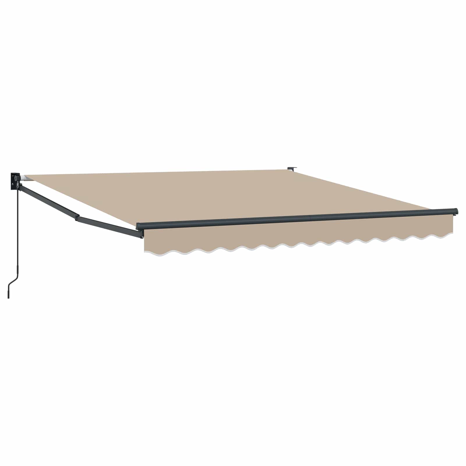 Inklapbaar Zonnescherm Beige 350 x 250 cm is nu te koop bij PeponiXL, paradijselijk wonen!
