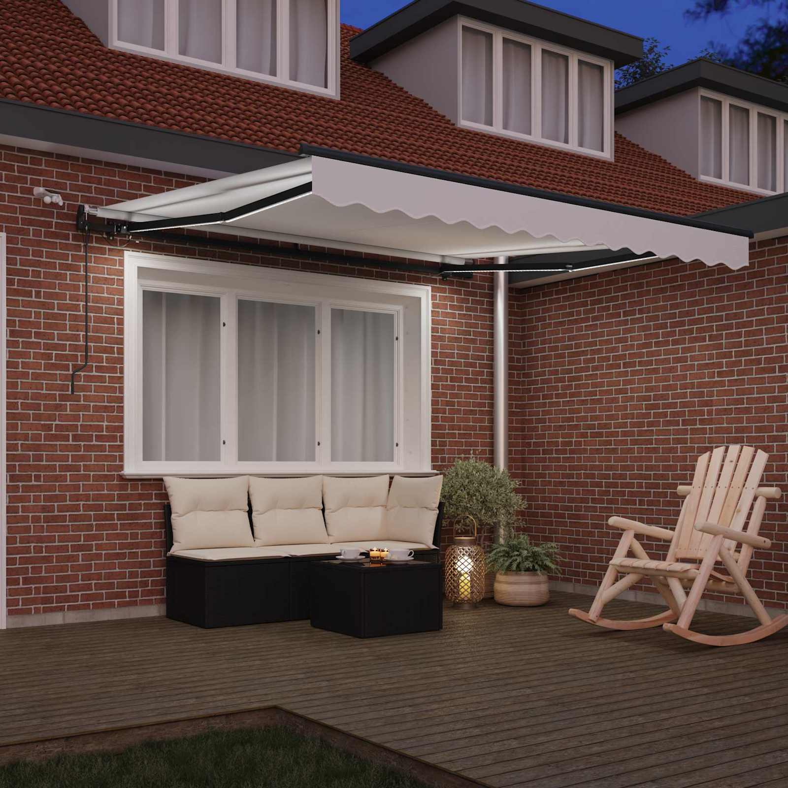 Luifeldoek met Wit 350 x 250 cm Polyester is nu te koop bij PeponiXL, paradijselijk wonen!