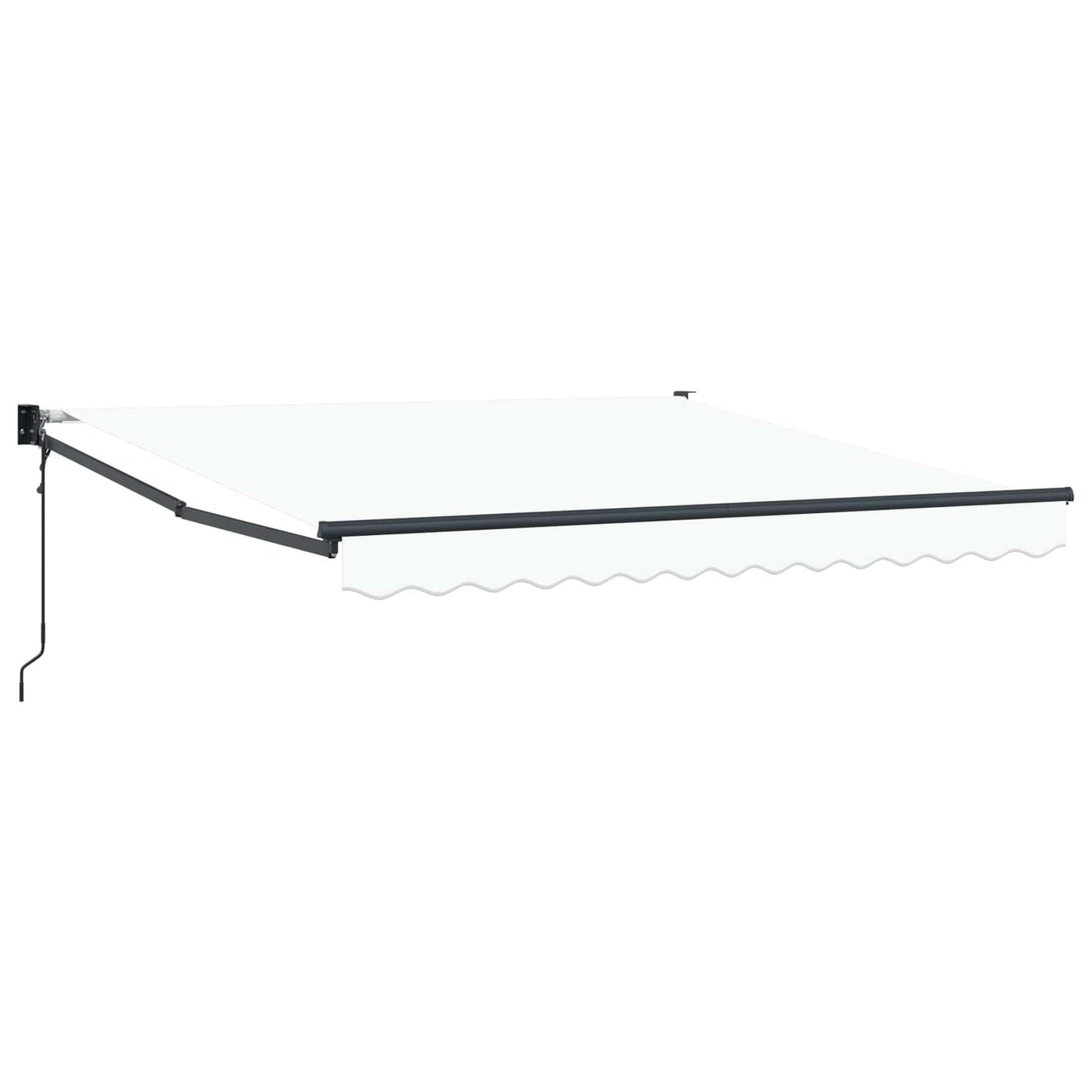 Inklapbaar Zonnescherm Wit 350 x 250 cm Polyester en Aluminium is nu te koop bij PeponiXL, paradijselijk wonen!