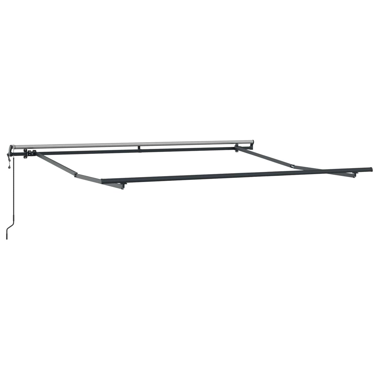 Inklapbaar Zonnescherm Rood 350 x 250 cm Stof en Aluminium is nu te koop bij PeponiXL, paradijselijk wonen!