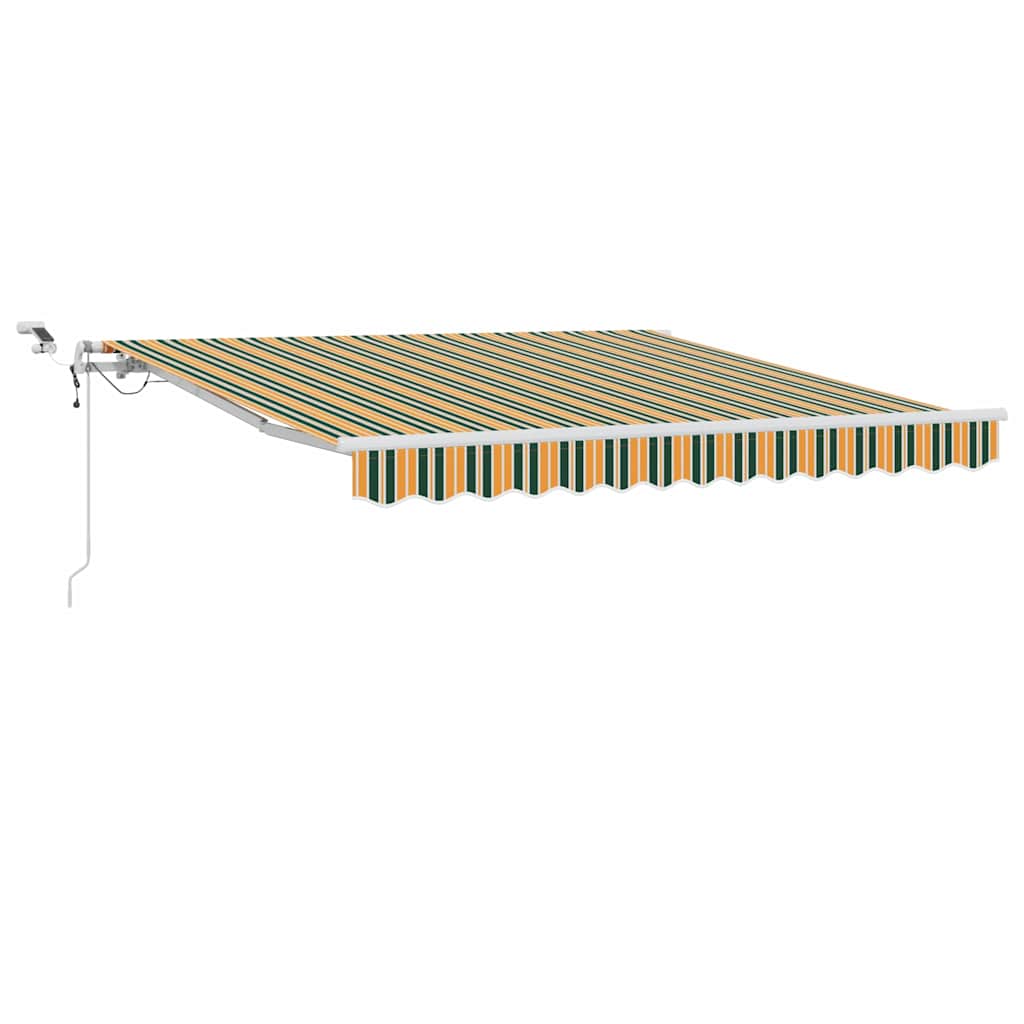 Inklapbaar Zonnescherm Groen en Geel 350 x 250 cm is nu te koop bij PeponiXL, paradijselijk wonen!
