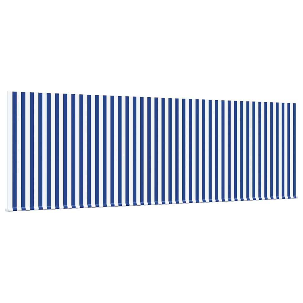 Inklapbaar Zonnescherm Blauw en Wit 400 × 300 cm is nu te koop bij PeponiXL, paradijselijk wonen!