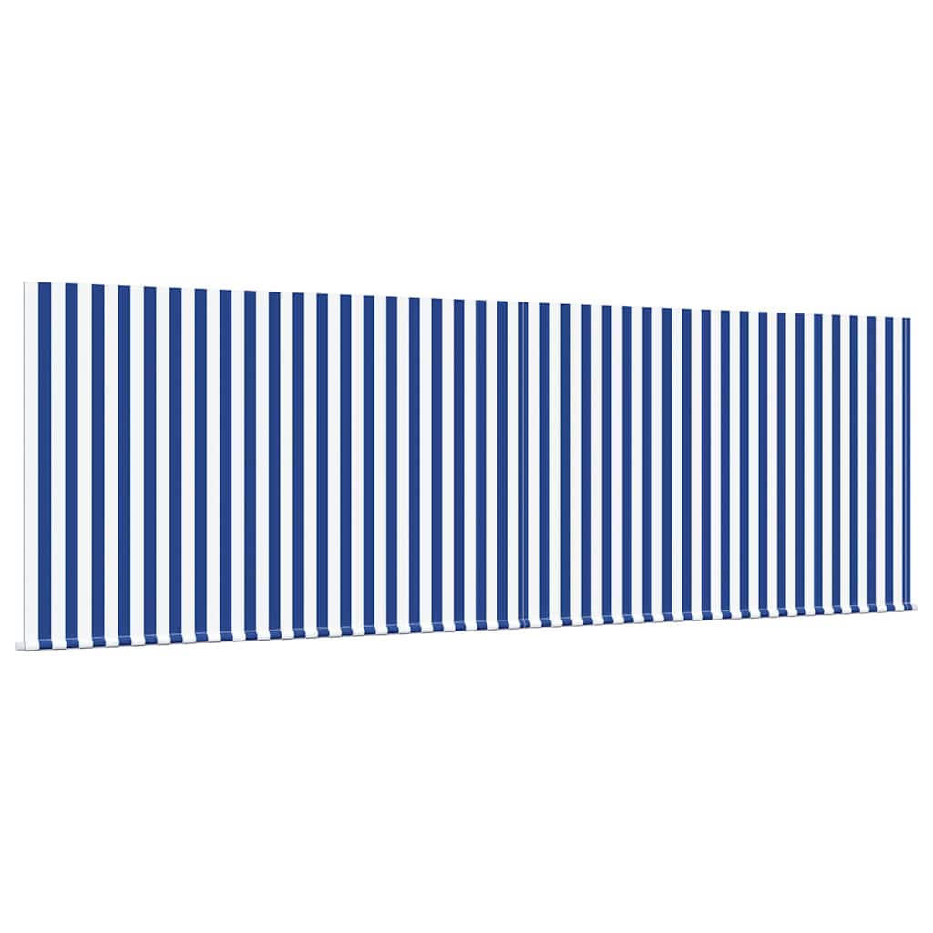 Inklapbaar Zonnescherm Blauw en Wit 400 × 300 cm is nu te koop bij PeponiXL, paradijselijk wonen!