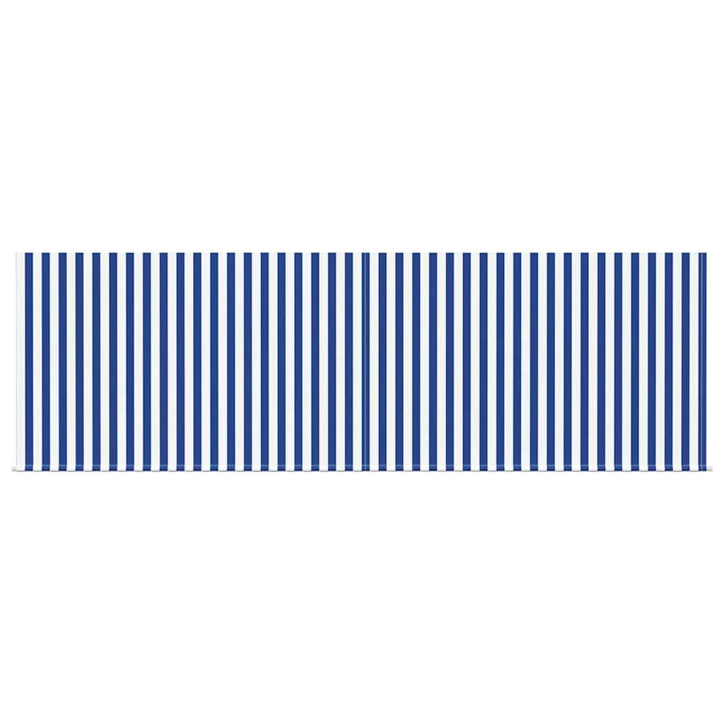 Inklapbaar Zonnescherm Blauw en Wit 400 × 300 cm is nu te koop bij PeponiXL, paradijselijk wonen!