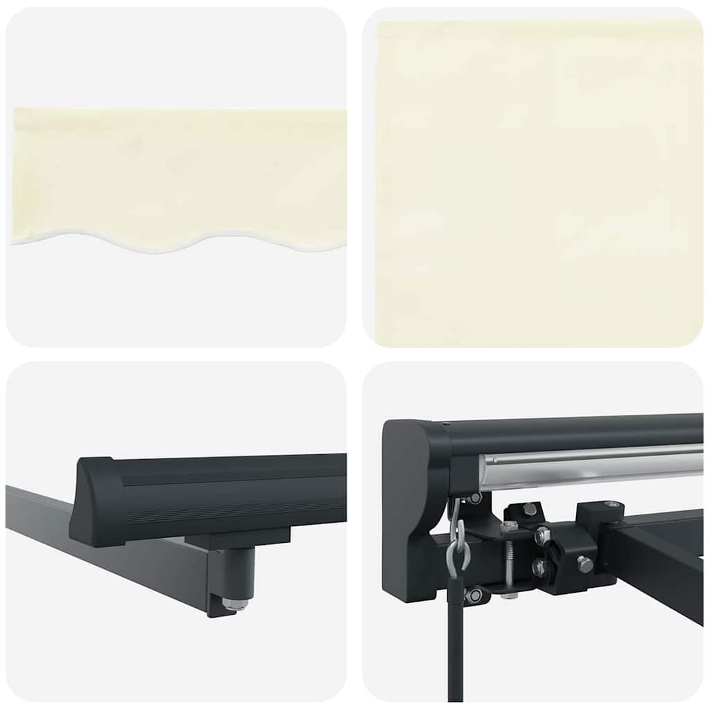 Zijde Frame Crème 400 × 300 cm Polyester met PU-coating is nu te koop bij PeponiXL, paradijselijk wonen!