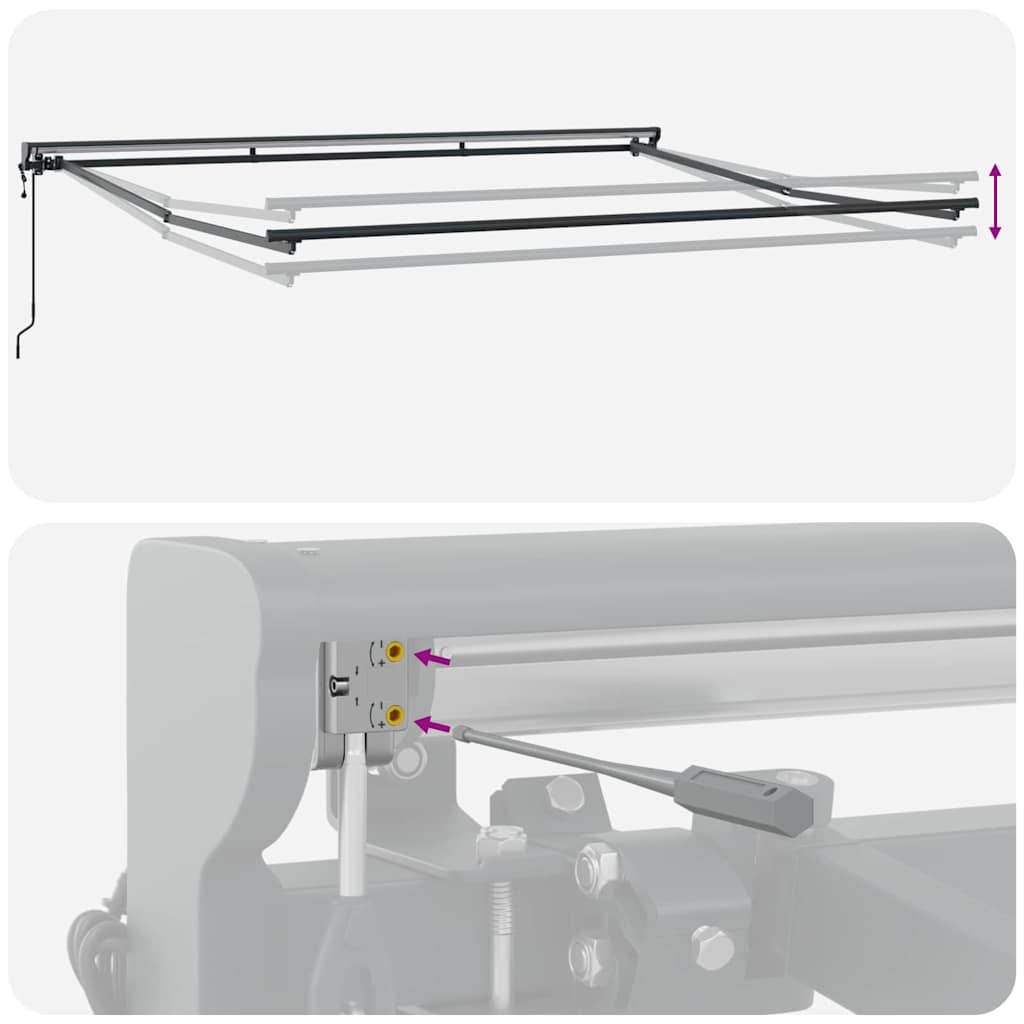Zijde Frame Geel en Wit 400 × 300 cm Polyester met PU-coating is nu te koop bij PeponiXL, paradijselijk wonen!