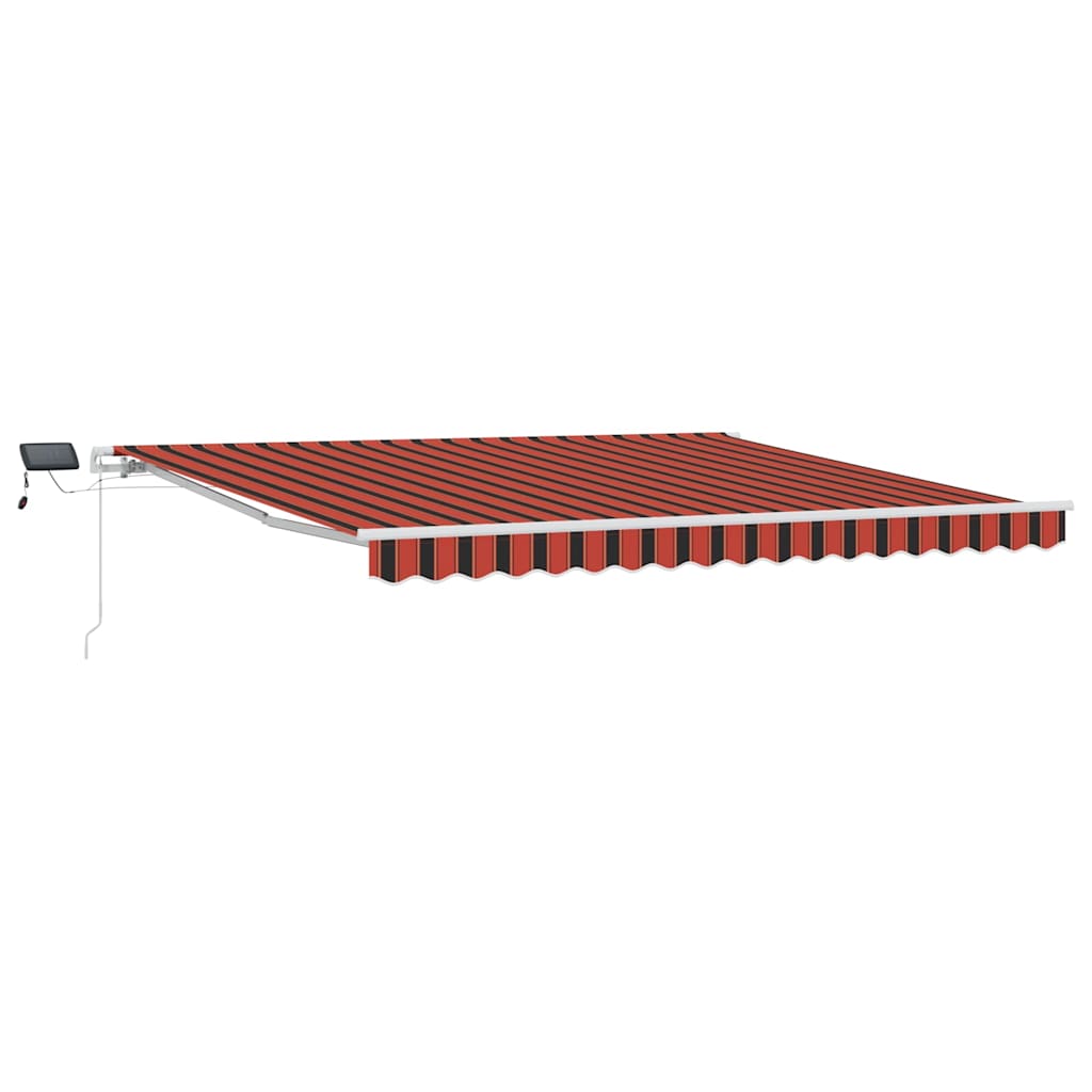 Inklapbaar Zonnescherm Oranje en bruin 400 × 300 cm is nu te koop bij PeponiXL, paradijselijk wonen!