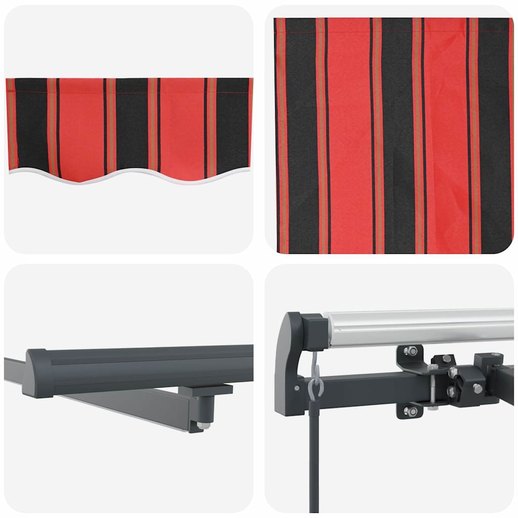 Inklapbaar Zonnescherm Oranje en bruin 400 ×300 cm Stof is nu te koop bij PeponiXL, paradijselijk wonen!