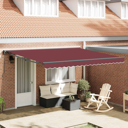 Zijde Frame Bordeauxrood 400 × 300 cm Polyester met PU-coating is nu te koop bij PeponiXL, paradijselijk wonen!