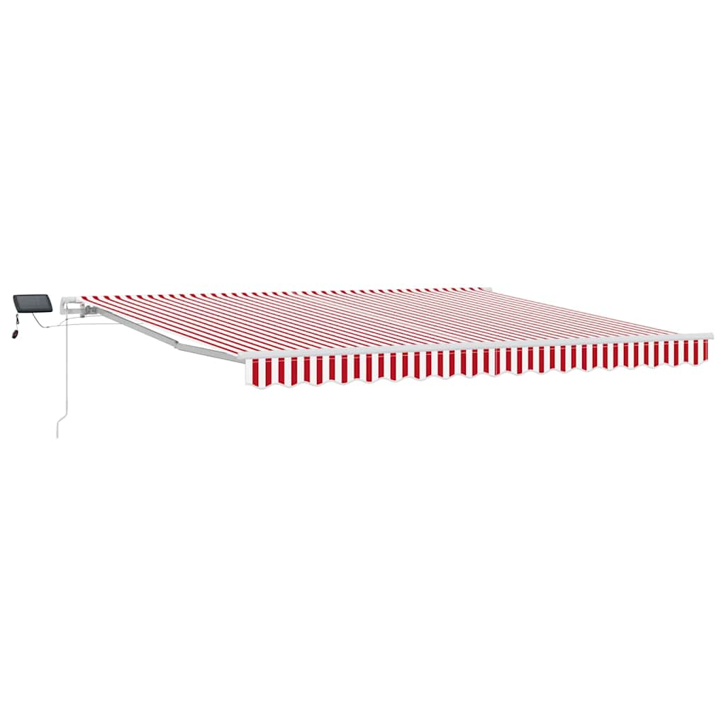 Inklapbaar Zonnescherm met Rood en wit 400 ×300 cm Stof is nu te koop bij PeponiXL, paradijselijk wonen!