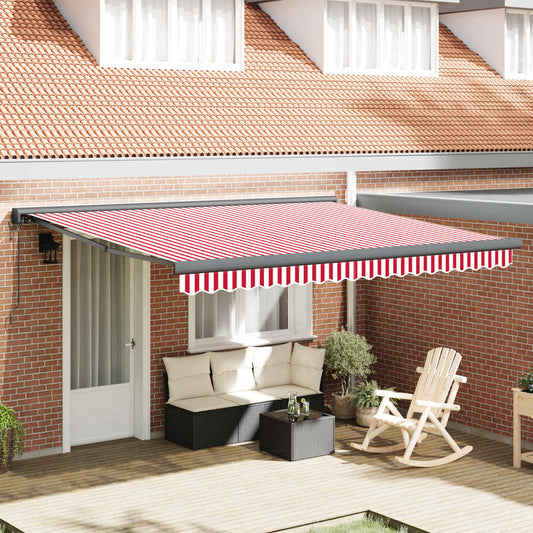 Markies Rood en Wit 400 × 300 cm Polyester en Aluminium is nu te koop bij PeponiXL, paradijselijk wonen!