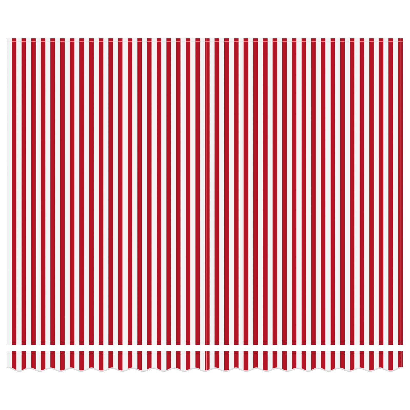 Zijde Frame Rood en Wit 400 × 300 cm Polyester met PU-coating is nu te koop bij PeponiXL, paradijselijk wonen!