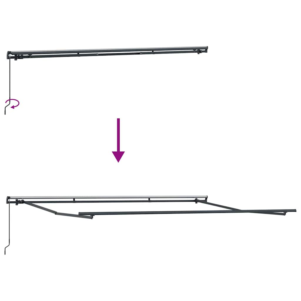 Inklapbaar Zonnescherm Multikleur 400 × 300 cm is nu te koop bij PeponiXL, paradijselijk wonen!