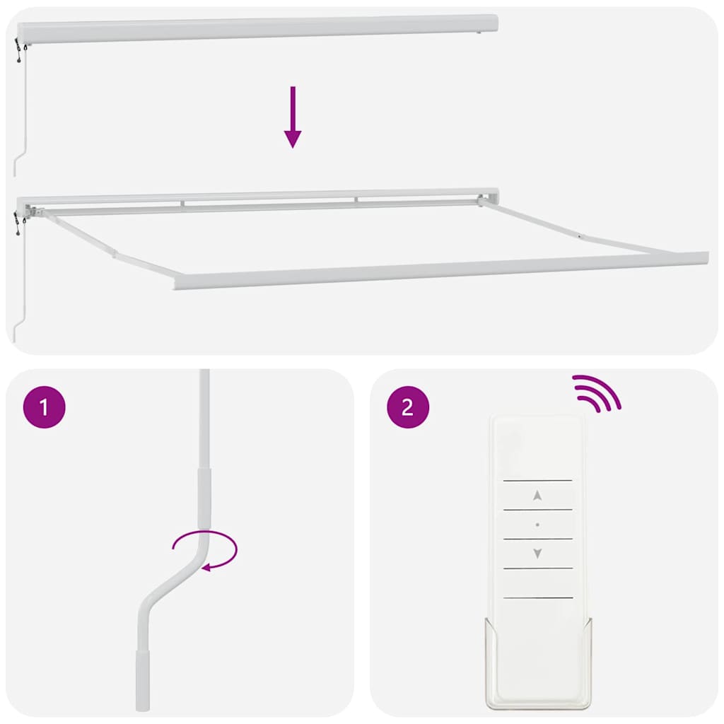 Inklapbaar Zonnescherm Multikleur 400 × 300 cm Stof en Metaal is nu te koop bij PeponiXL, paradijselijk wonen!