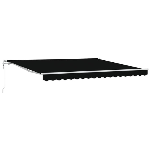 Elektrisch Uittrekbaar Zonnescherm Zwart 400 × 300 cm is nu te koop bij PeponiXL, paradijselijk wonen!