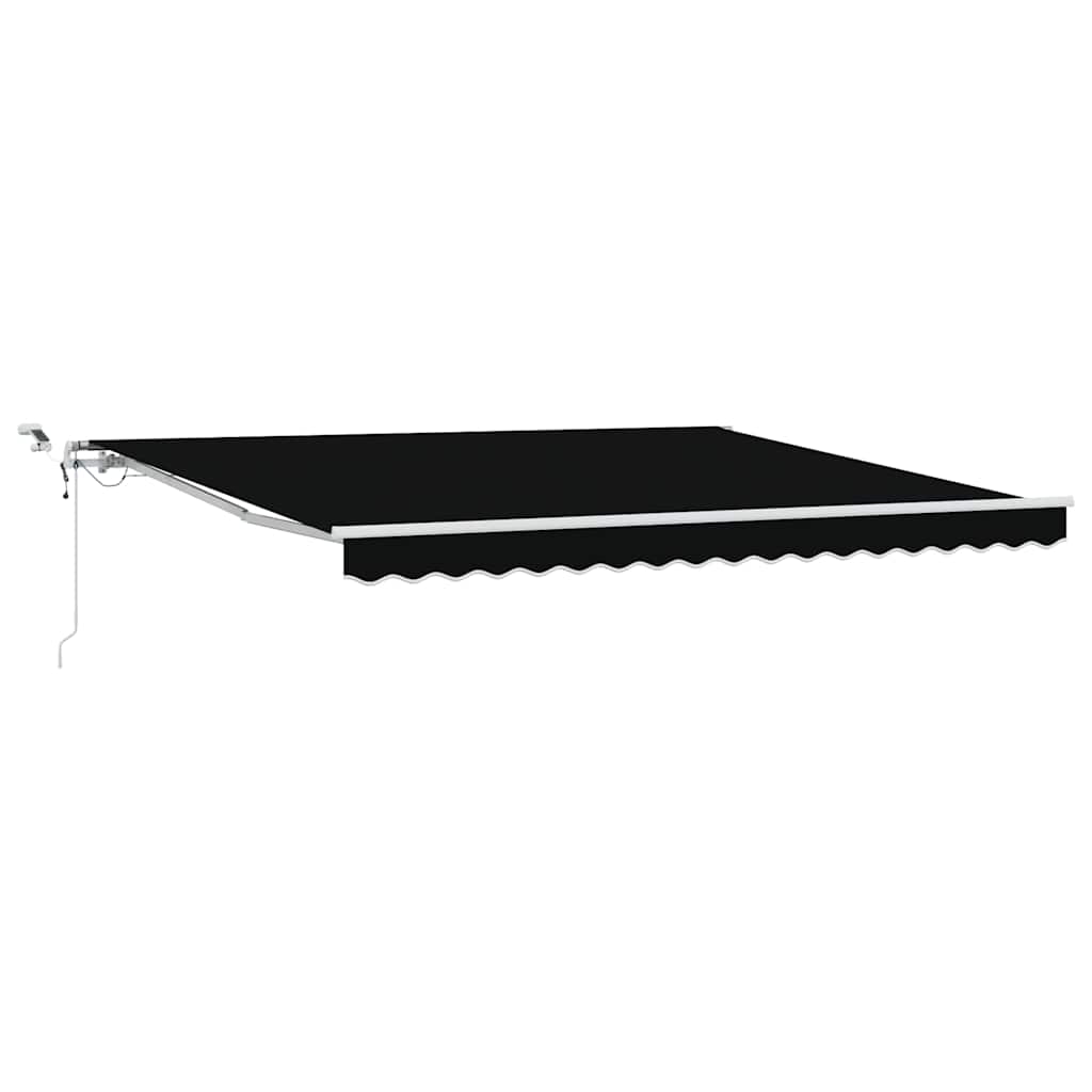 Inklapbaar Zonnescherm Zwart 400 × 300 cm Polyester en Metaal is nu te koop bij PeponiXL, paradijselijk wonen!
