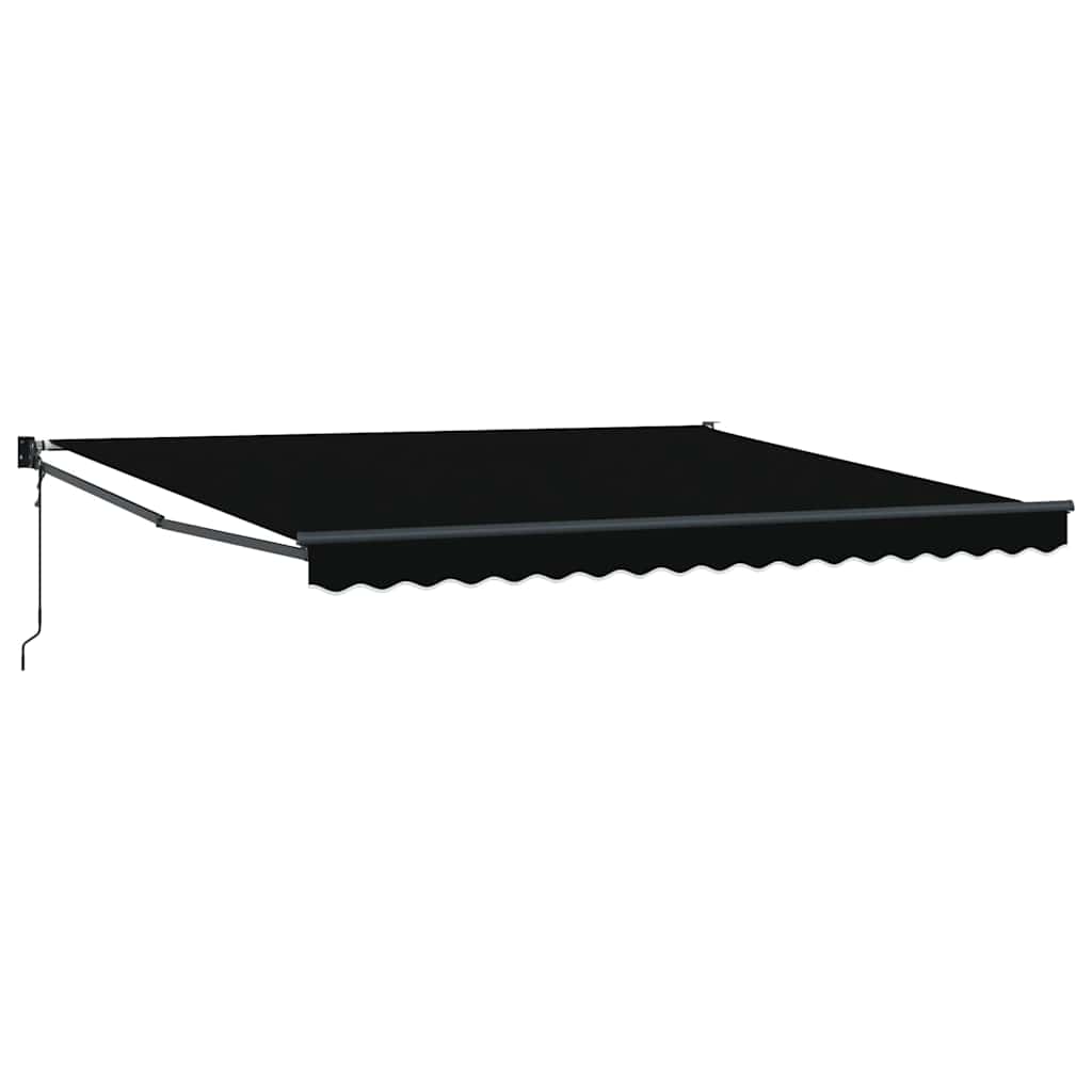 Inklapbaar Zonnescherm Zwart 400 × 300 cm is nu te koop bij PeponiXL, paradijselijk wonen!