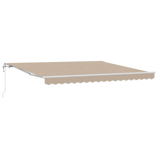 Elektrisch Uittrekbaar Zonnescherm Beige 400 × 300 cm is nu te koop bij PeponiXL, paradijselijk wonen!
