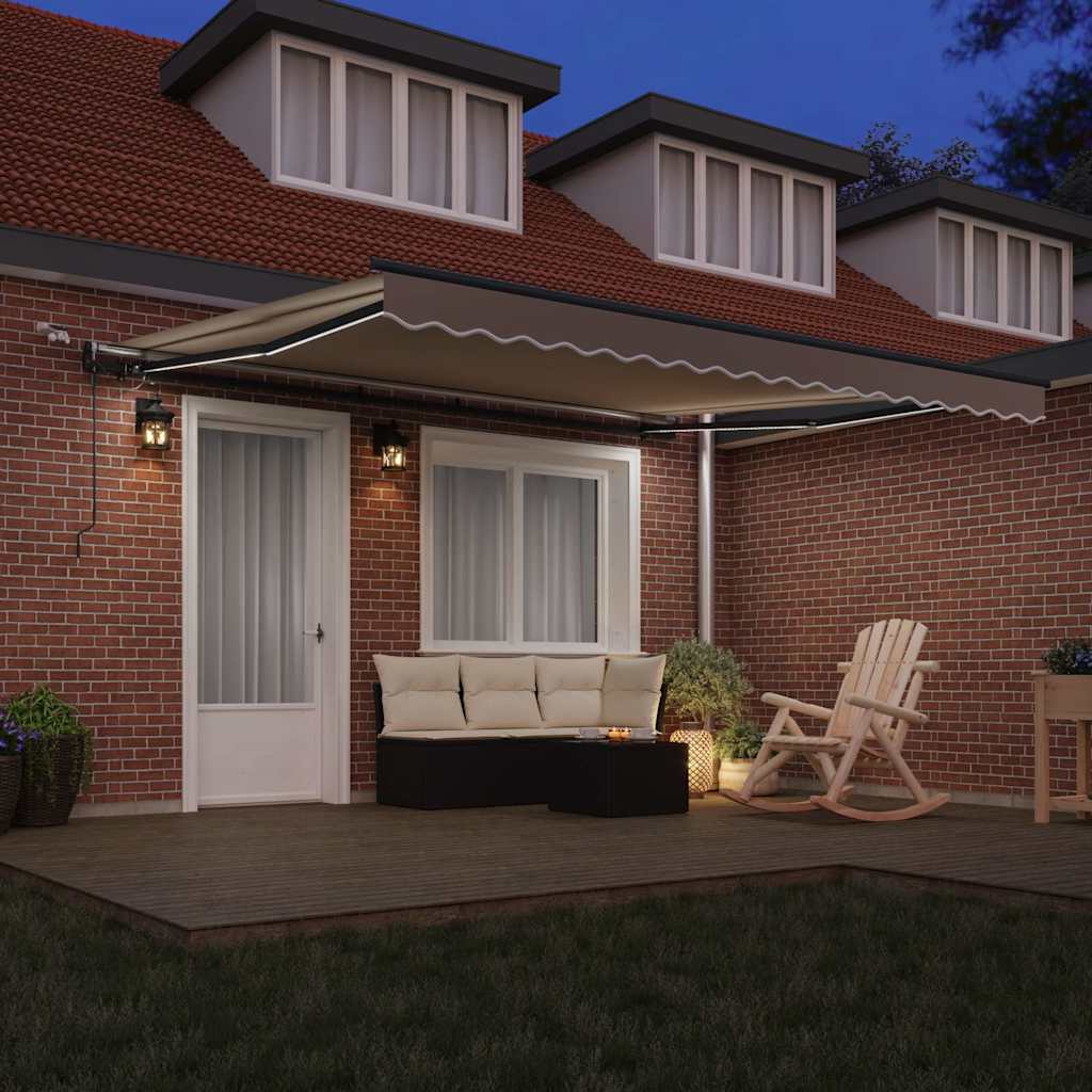 Luifeldoek met Beige 400 × 300 cm Polyester is nu te koop bij PeponiXL, paradijselijk wonen!