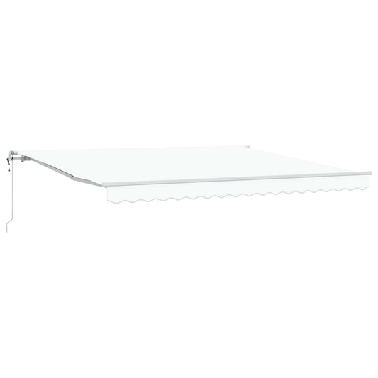 Elektrisch Uittrekbaar Zonnescherm Wit 400 × 300 cm is nu te koop bij PeponiXL, paradijselijk wonen!
