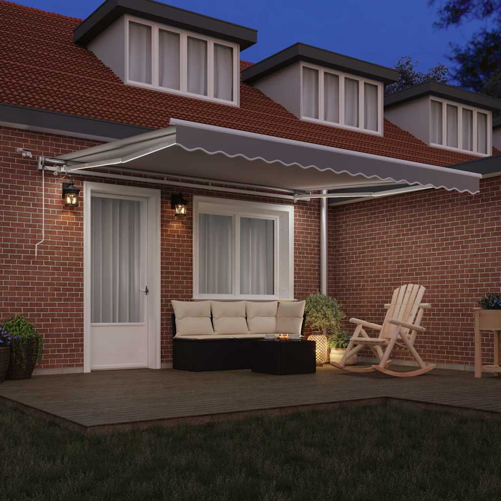 Luifeldoek Lichtgrijs 400 × 300 cm Polyester