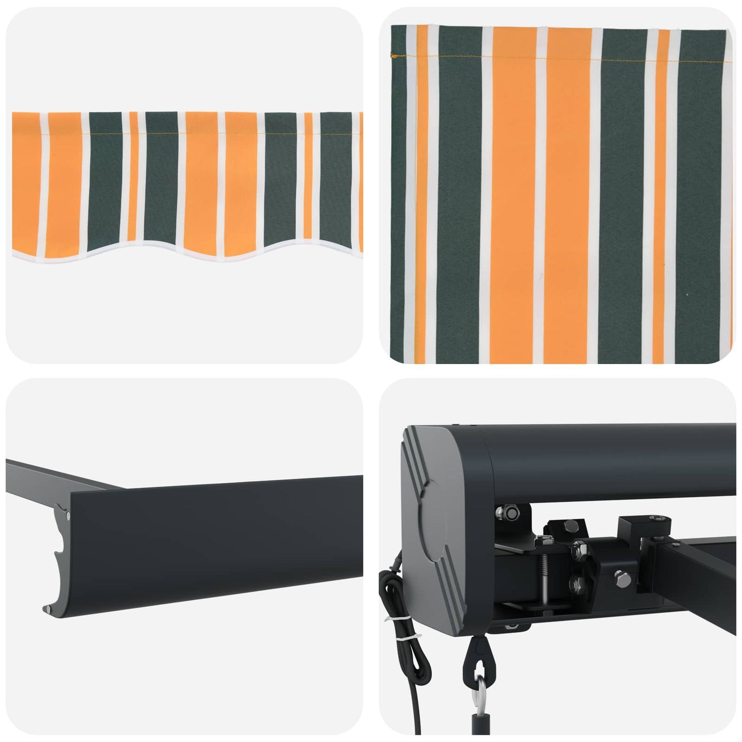 Markies Groen en Geel 400 x 300 x 165 cm Polyester en Aluminium is nu te koop bij PeponiXL, paradijselijk wonen!