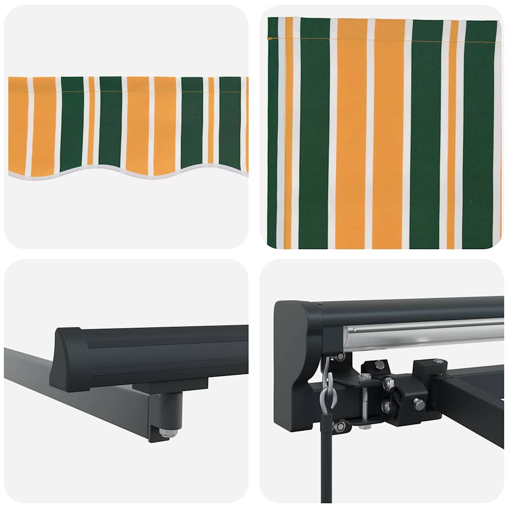 Zijde Frame Groen en Geel 400 × 300 cm Polyester met PU-coating is nu te koop bij PeponiXL, paradijselijk wonen!