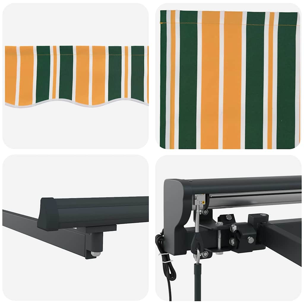 Zijde Frame Groen en Geel 400 × 300 cm Polyester met PU-coating is nu te koop bij PeponiXL, paradijselijk wonen!