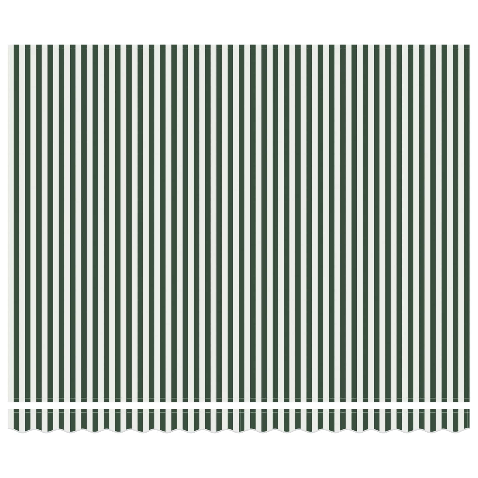 Inklapbaar Zonnescherm Groen en Wit 400 × 300 cm Stof en Metaal is nu te koop bij PeponiXL, paradijselijk wonen!