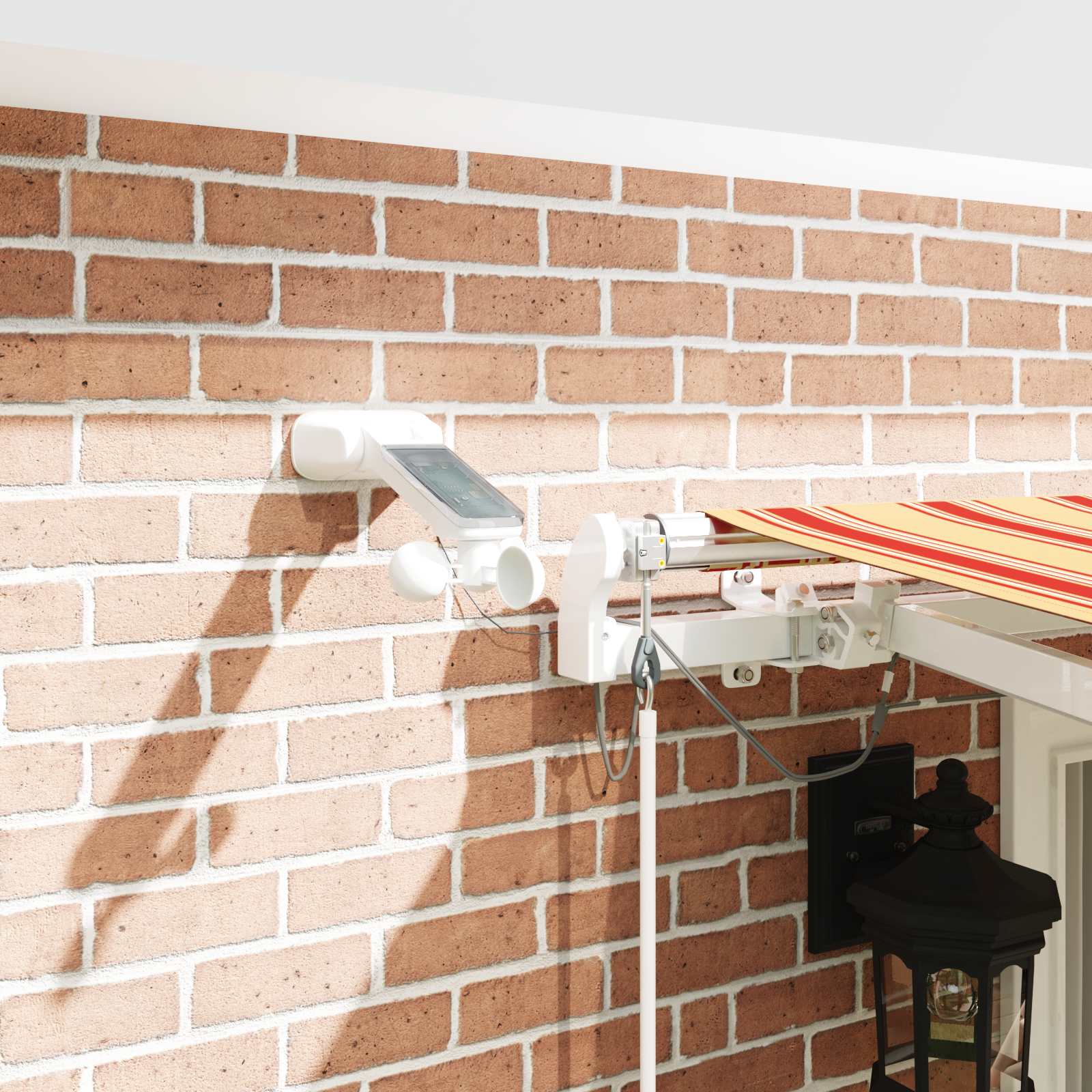 Inklapbaar Zonnescherm Geel en Oranje 400 × 350 cm is nu te koop bij PeponiXL, paradijselijk wonen!