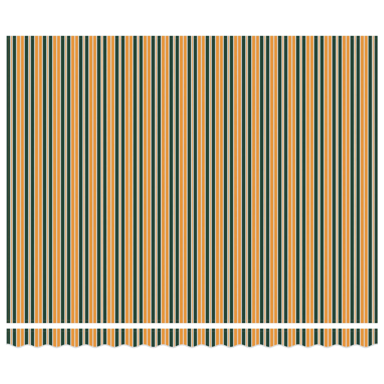 Inklapbaar Zonnescherm Groen en geel 400 × 350 cm is nu te koop bij PeponiXL, paradijselijk wonen!