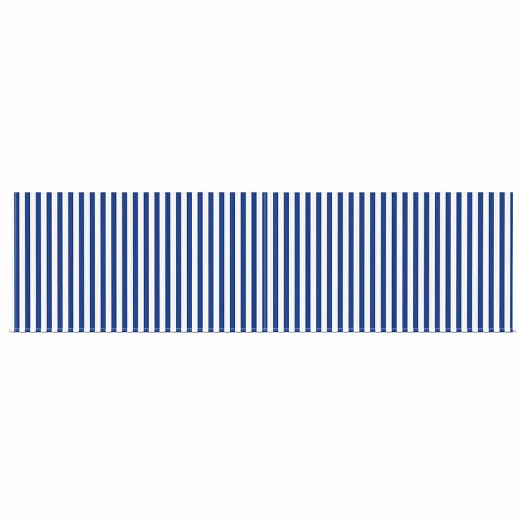 Inklapbaar Zonnescherm Blauw en Wit 400 × 300 cm is nu te koop bij PeponiXL, paradijselijk wonen!